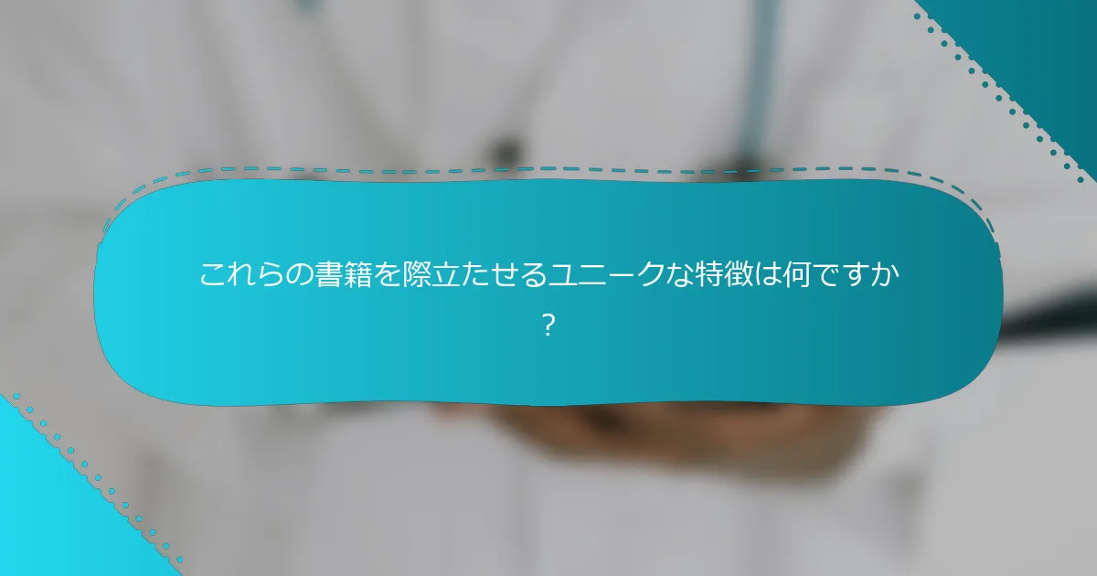 これらの書籍を際立たせるユニークな特徴は何ですか？